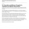 ARTICLE: EX-Executive at Bellevue Hospital Is Acquitted of Offical Misconduct